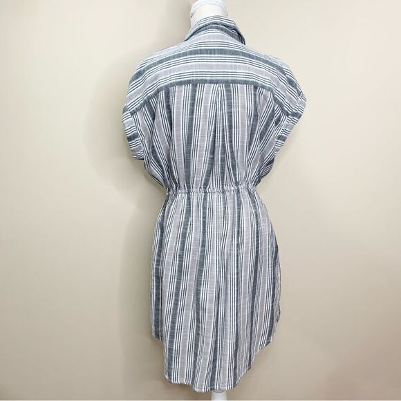 Japna Cotton Striped Shirt Dress Large - Picture 7 of 12